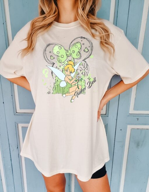 Tinkerbell Mickey Ear Disney Comfort colors T-Shirt