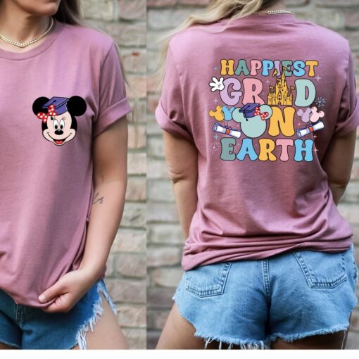 Comfort Colors® Minnie Graduation Shirt, Happiest Grad Shirt