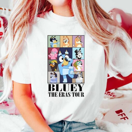 Bluyye Eras Tour Shirt, The Eras Tour Shirt, Bluyye Cartoon Shirt