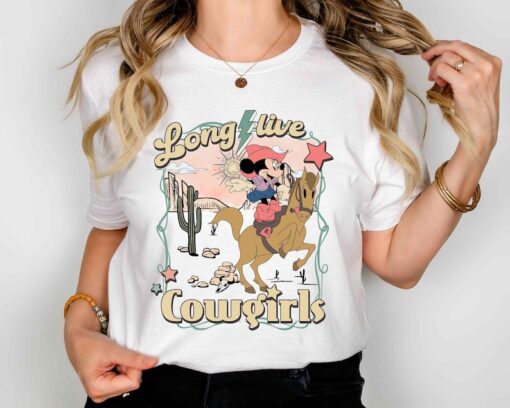 Long Live Cowgirls Minnie Mouse Shirt, Disney Minnie Mouse Shirts