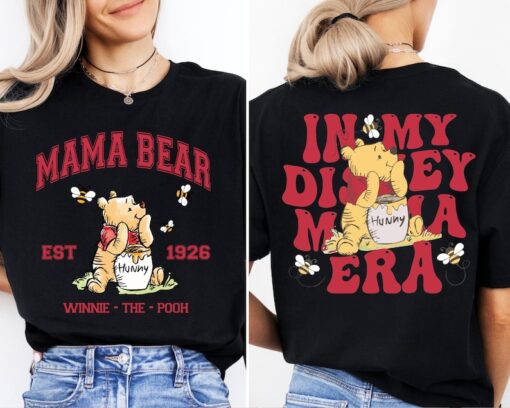 In My Disney Mama Era Shirt, Mama Pooh Bear T-Shirt, Disney Mama Tee