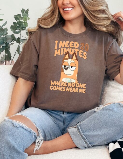 Chili Mum Shirt, Bluey, I need 20 minutes, Mother's Day t-shirt