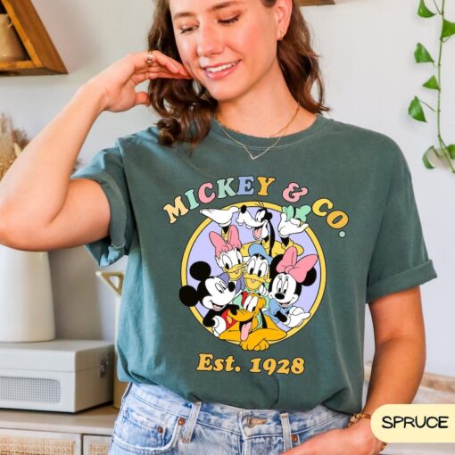 Disney Est 1928 Vintage Mickey and Co Shirt, Disney Trip Shirt