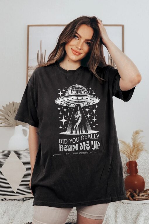 Did You Really Beam Me Up Down Bad Graphic Shirt, Eras Merch