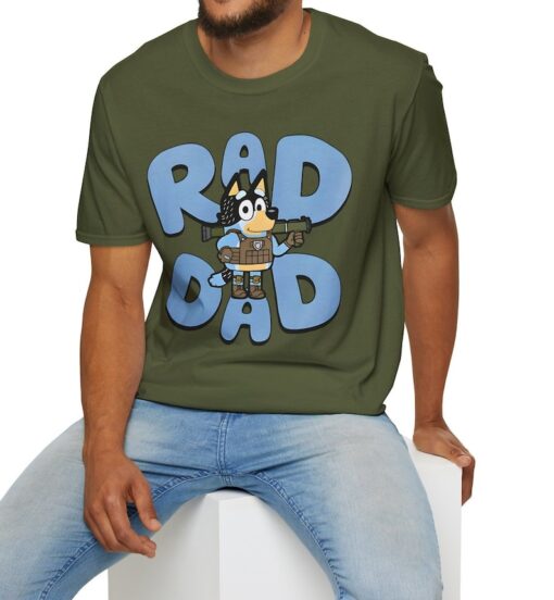 Bluey Dad Shirt - Bluey Rad Dad - Bluey Dad - Military Dad - Gift for