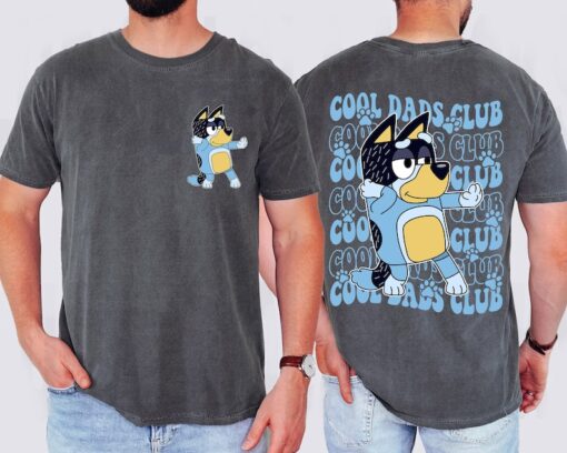 Bluey Cool Dads Club Two Sides Shirt, Bluey Family Matching Shirt