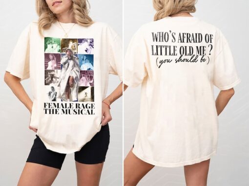 The Femalle Musical Graphic Shirt, Afra1d Of Little Shirt Two Sides