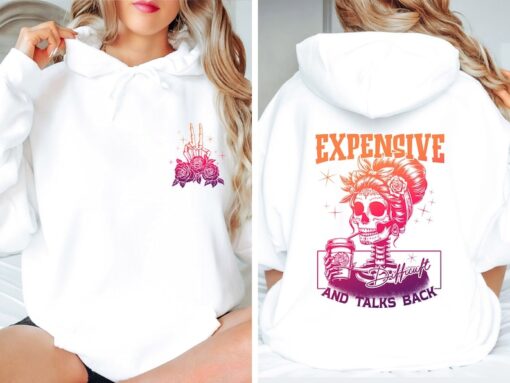 Expensive Difficult And Talks Sweatshirt, Trendy Two Sided Hoodie