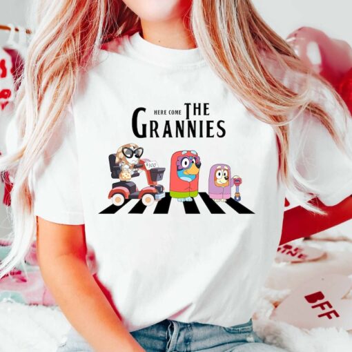 Bluyye And Bingo Here Come The Grannies Shirt, Grannies Shirt