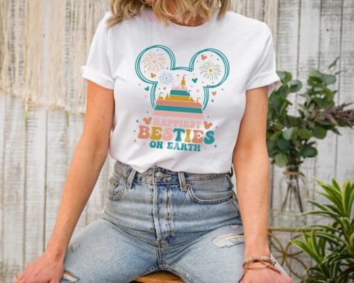 Happiest Besties On Earth Shirt, Theme Park Shirt , Mouse Shirt Trip