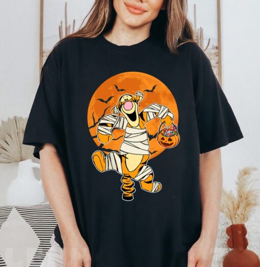 Disney Tigger Mummy Pumpkin Halloween Shirts