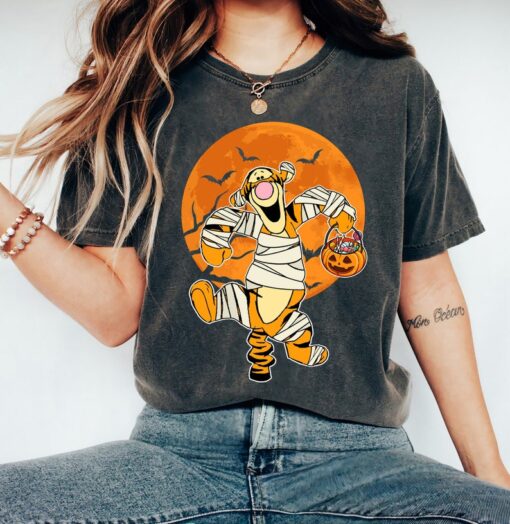 Disney Tigger Mummy Pumpkin Halloween Shirts