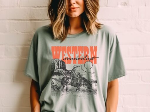 Western Graphic Tee, Cowgirl T-shirt, Cute Cowgirl TShirt