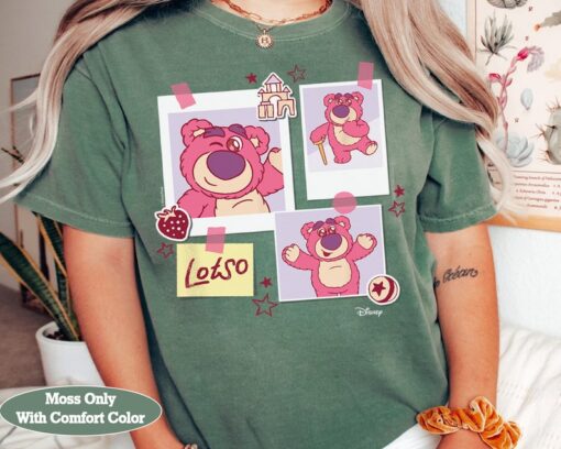 Disney Pixar Toy Story Cute Lotso Grid Photos Shirt