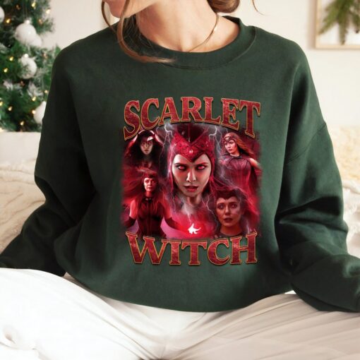 Scarlet Witch Poster Marvel Graphic Portrait Elizabeth Olsen Shirt