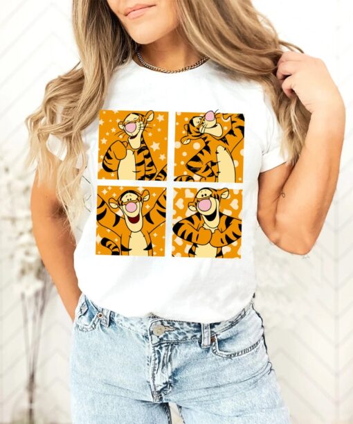 Cute Tigger Portrait Shirt, Disney Winnie The Pooh Tigger T-Shirt