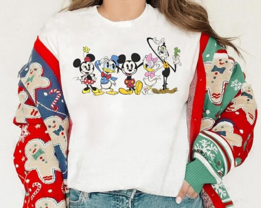 Disney Channel Cute Mickey And Friends Cartoon Group Shirt