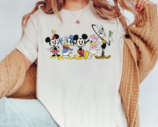 Disney Channel Cute Mickey And Friends Cartoon Group Shirt