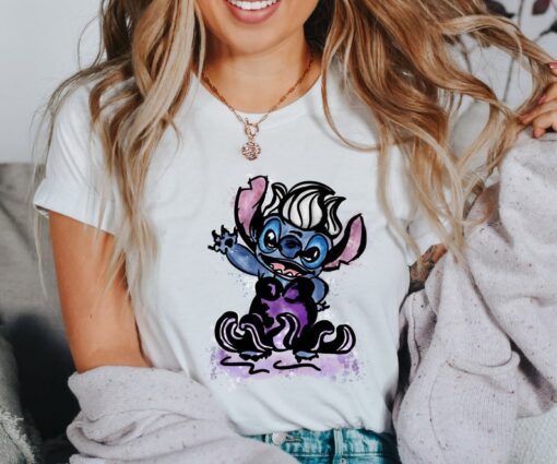 Disney Stitch With Ursula Costume Shirt, Stitch Shirt, Disney Shirt