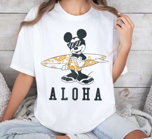 Disney Mickey And Friends Mickey Mouse Aloha Surf T-Shirt