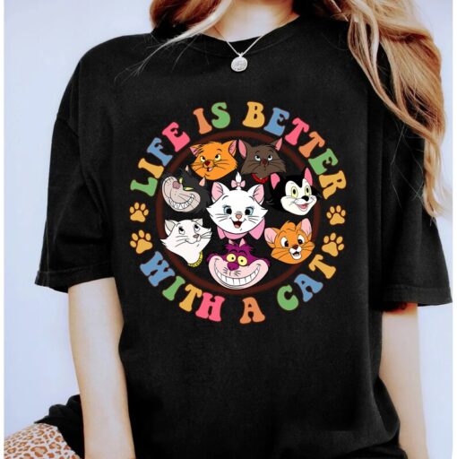 Disney Cats Shirt, Life Is Better With A Cat, Aristocats Berlioz