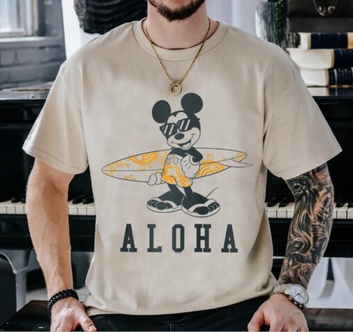 Disney Mickey And Friends Mickey Mouse Aloha Surf T-Shirt