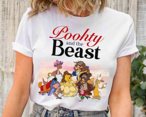 Funny Winnie the Pooh Custom Beauty and the Beast Tee