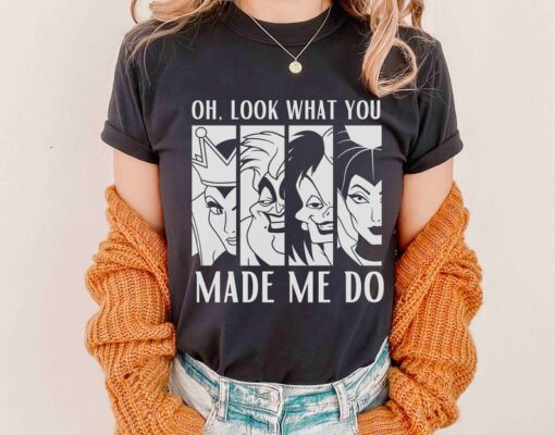 Comfort Colors Look What You Made Me Do Disney Villains Shirt