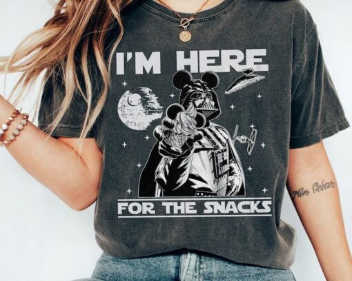 Funny Star Wars Darth Vader Custom Mickey Ears I'm Here For The Snack