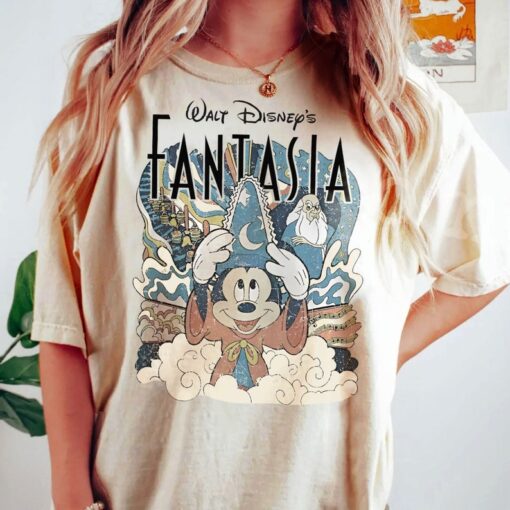 Retro Disney Mickey Stay Magical Shirt, Walt Disney'S Fantasia T-shirt