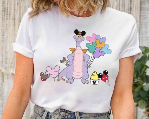 Disney Epcot Figment Mickey Balloons Retro T-shirt