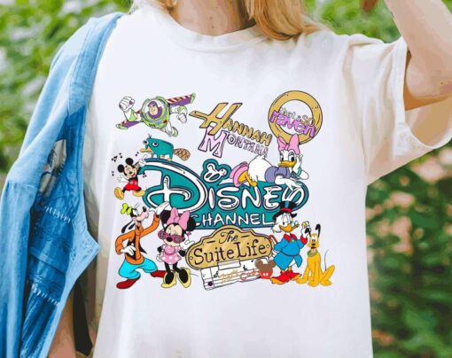 Disney Channel Cartoon Characters Group Shirt