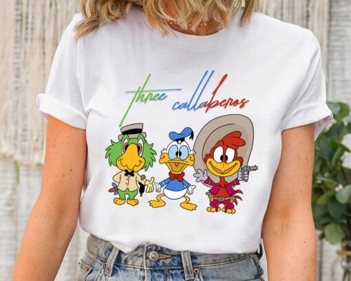 Retro Disney The Three Caballeros Chibi Donald Duck Jose Carioca Panch