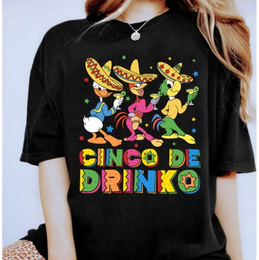 Disney The Three Caballeros Cinco de Drinko Shirt