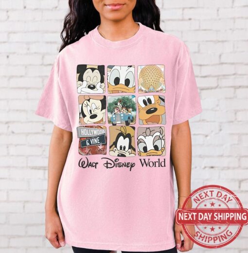 Retro 90S Walt Disney World Shirt, Funny Mickey And Friends Tshirt