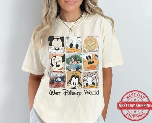 Retro 90S Walt Disney World Shirt, Funny Mickey And Friends Tshirt