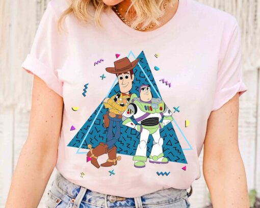 Retro 90s Toy Story Buzz Lightyear and Woody BFF T-shirt