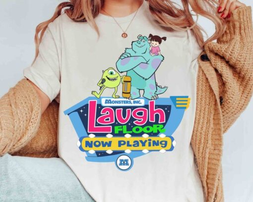 Disney Pixar Monsters Inc The Laugh Floor Comedy Club T-shirt