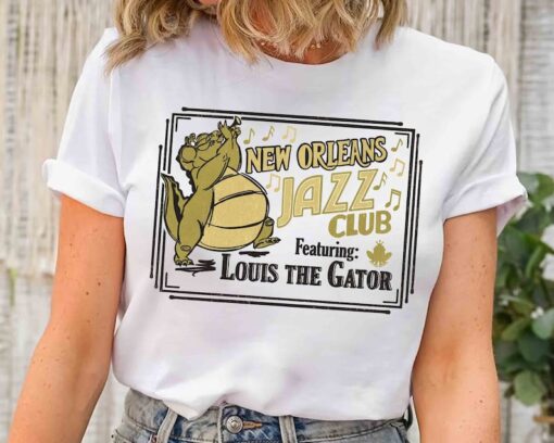 Funny New Orleans Jazz Club Louis The Gator T-shirt