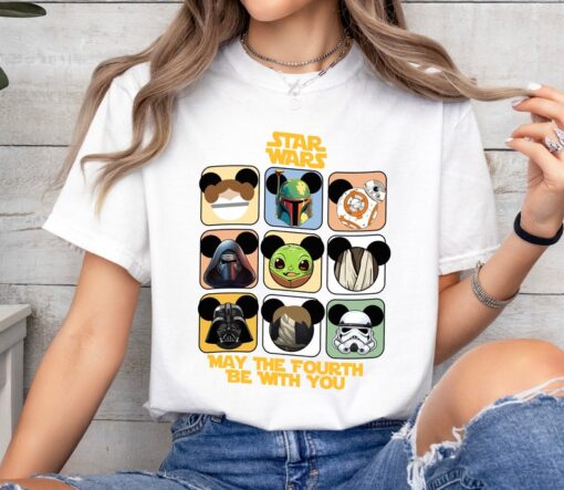 Vintage Star Wars Characters May The 4th Be With You Shirt