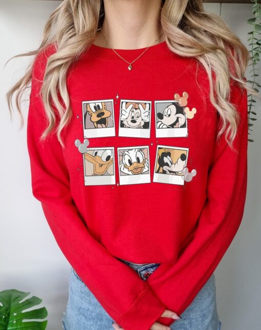 Vintage Disney Mickey Polaroid Shirt, Mickey and Friends Sweatshirt