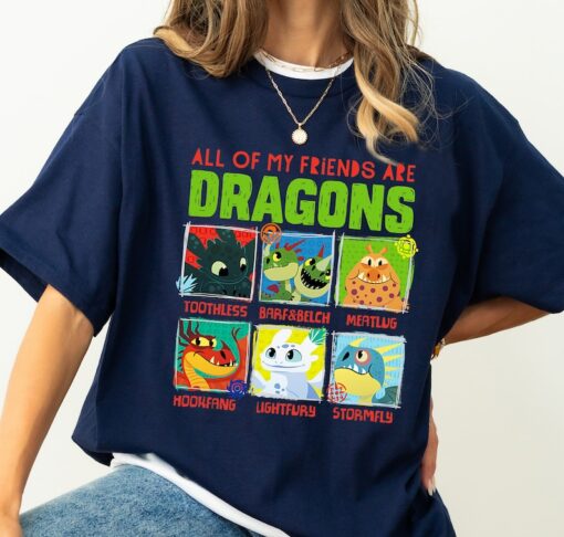 How To Train Your Dragon 3 Hidden World Dragon Friends T-Shirt