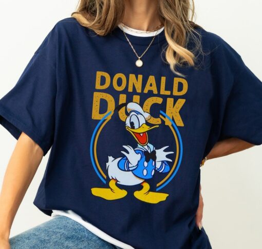 Donald Duck Cute Face Disney Duck Happy Vintage Shirt