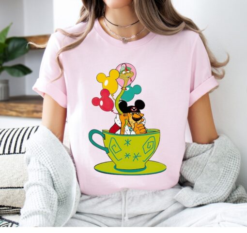 Prince John And Sir Hiss Mickey Balloons Tea Cup Shirt