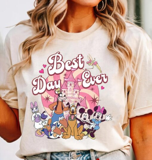 Disney Mickey And Friends Best Day Ever Shirt, Disney Castle T-shirt