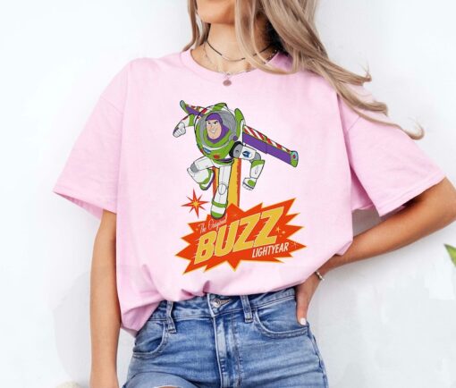 Disney Pixar Toy Story Buzz Lightyear Vintage Poster Shirt