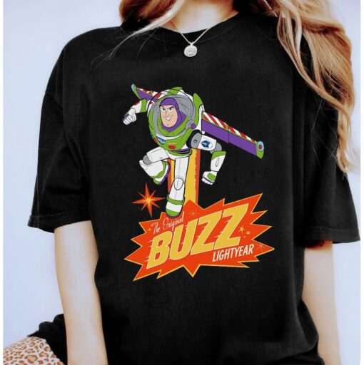 Disney Pixar Toy Story Buzz Lightyear Vintage Poster Shirt