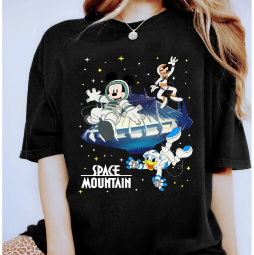 Vintage Space Mountain Shirt, Disney Mouse And Friends Space Shirt