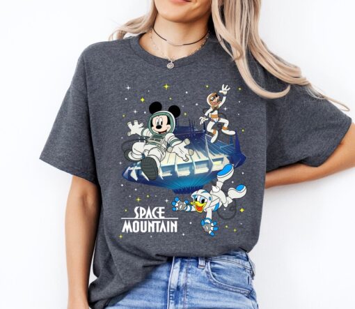 Vintage Space Mountain Shirt, Disney Mouse And Friends Space Shirt