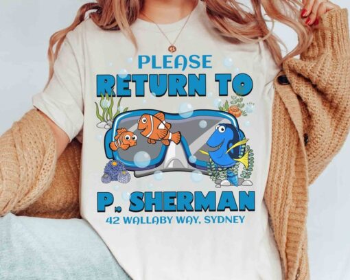 Funny Please Return To P.sherman Wallaby 42 Sydney T-Shirt